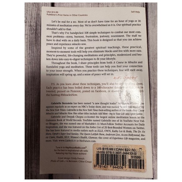 Miracles Now: 108 Life-Changing Tools for Less Stress, More Flow, and Finding Yo - Picture 2 of 2